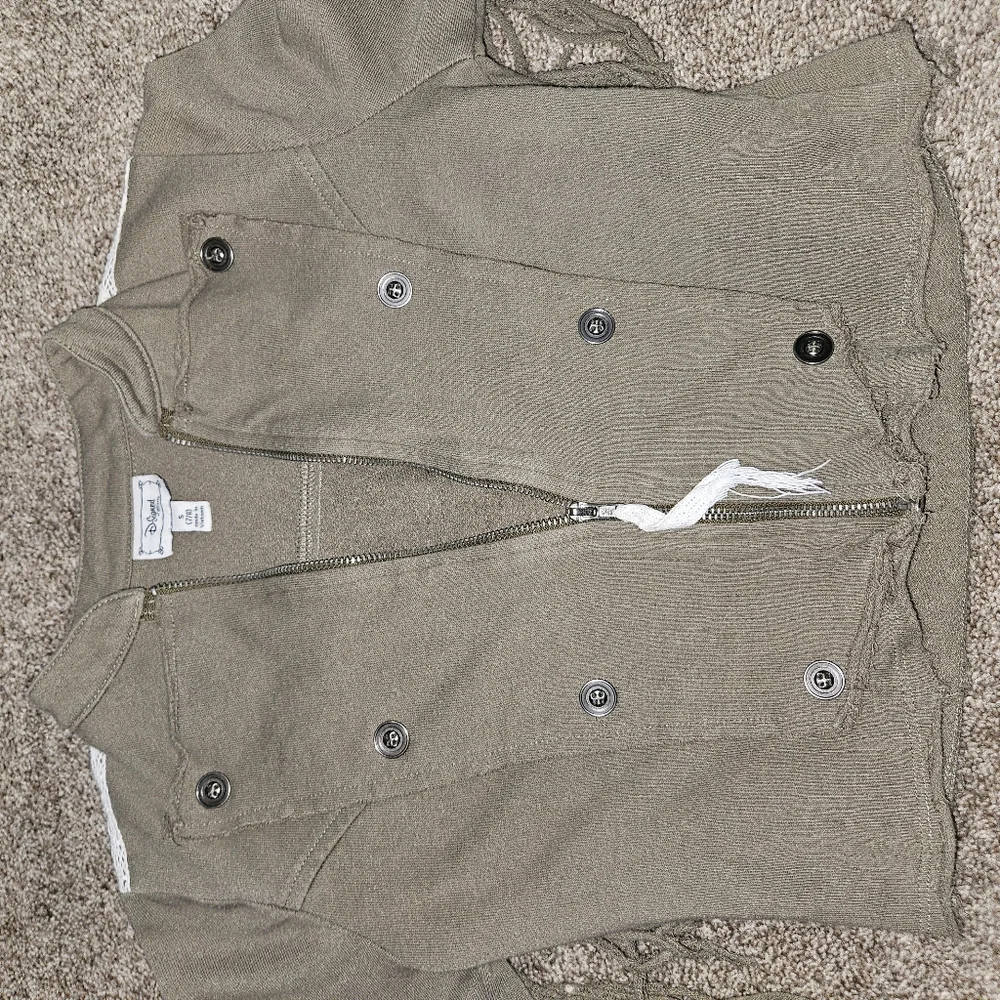 D-signed by Disney Jacket Fringed Girls Size S 7/8 Brown White Kids